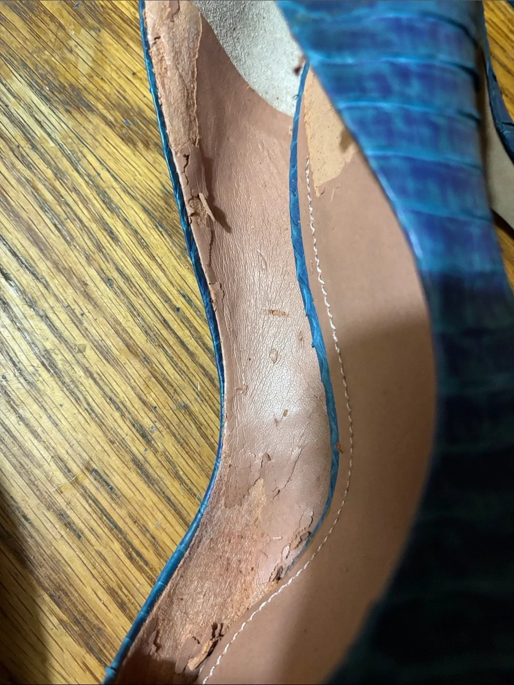 Vince Camuto Blue-Teal Peep-Toe Pumps